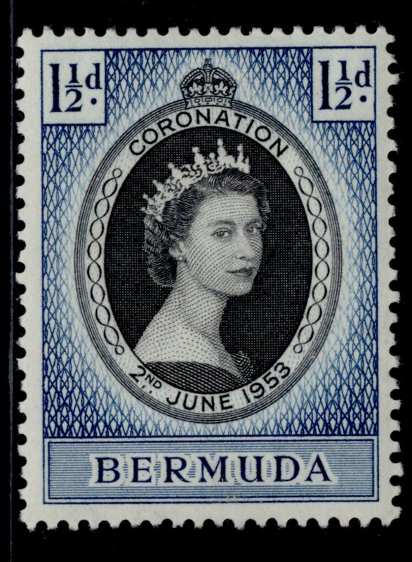 BERMUDA QEII SG134, 1953 CORONATION, M MINT. 