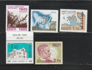 Estonia 290-294 Sets MNH Various