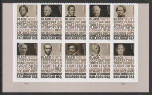 2024 68c Forever Underground Railroad, Block of 10* Scott 5834-5843 Mint F/VF NH