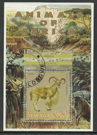 Malawi, Goat, Cancelled S/Sheet