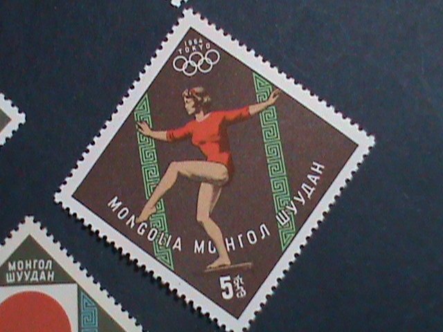 ​MONGOLIA STAMP-1964-SC#351-8 18TH OLYMPIC GAMES TOKYO'64 - MNH SET VERY FINE