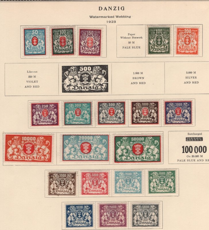 Danzig  nice Colletion  mint and used  - Lakeshore Philatelics
