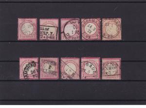 german empire 1872 used good postmark stamps cat £100+ ref r13975