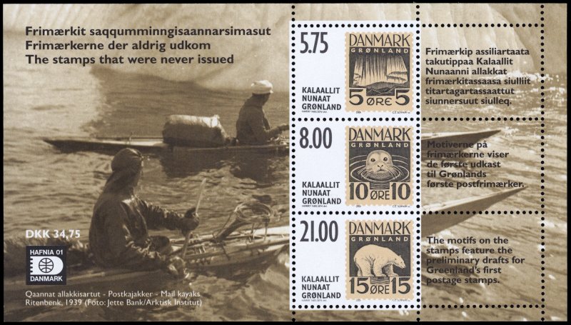 Greenland 2001 Scott #389a Mint Never Hinged