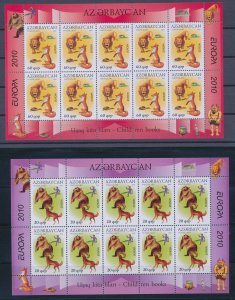 2010 EUROPE CEPT Azerbaijan No. 2 Minifheets Children's Books MNH**