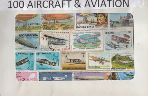 A Nice Selection Of 100 All Different Topicals. Aircraft & Aviation.   #02 TOP14