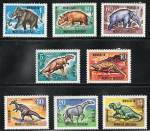 Mongolia Scott #447-454 MNH