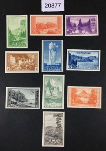 MOMEN: US STAMPS # 756-765 UNUSED NO GUM MINT NH LOT # 20877