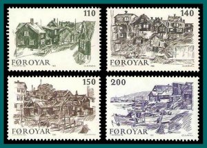 Faroe Islands 1981 Old Torshavn, MNH 59-62,SG58-SG61