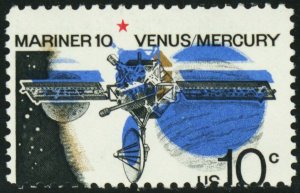 1557, MNH 10¢ Mariner 10 HUGE Color Shift Error Freak - Stuart Katz