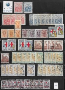 WC1_5519*. GREECE. Large lot of 1914-1956 postal tax stamps. MH-MNH & used