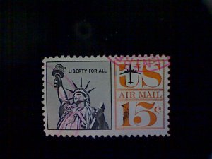 United States, Scott #C58, used(o) air mail, 1959, Statue of Liberty, 15¢