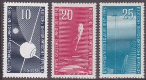 German Dem Rep # 370-372, Sputnik 1, NH, 1/2 Cat.