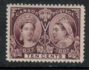 Canada #57 Extra Fine Never Hinged Trifle Offset From Stamp **With Certificate**