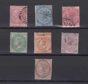 Jamaica QV 1875 Set Of 7 To 1/- Crown CC Fine Used  BP2546