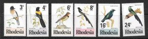 RHODESIA SG537/42 1977 BIRDS OF RHODESIA (2nd ISSUE) MNH