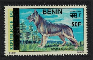 Benin Alsatian Dog Ovpt 50F Def 2009 MNH MI#1580