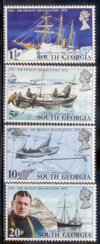 South Georgia 1972 SC# 31-4 Ships MNH-OG E170