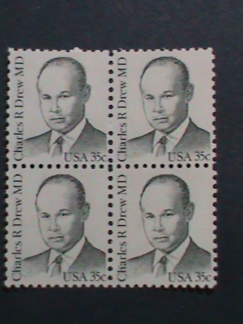 ​UNITED STATES-1981-SC#1865- CHARLES R. DREW MD BLOCK OF 4 STAMPS-MNH -VF