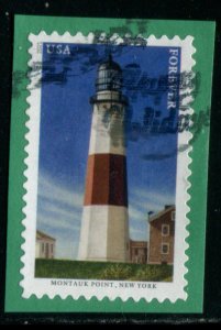 5621 (55c) Mid-Atlantic Lighthouses - Montauk Point SA. used on paper