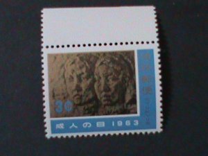 RYUKYU-1963-SC#106 STONE RELIEF-YOUNG MEN & WOMAN MNH VF WE SHIP TO WORLDWIDE