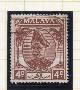 Selangor Malaysia 1949 Early Issue Fine Used 4c. 107711