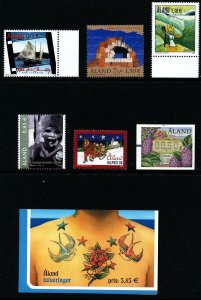 Aland Finland 2006 Year set complete including booklets and S/S Three scans. MNH