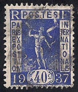 France #317 40C Herald Stamp used F-VF