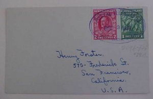 NEWFOUNDLAND #209B BONAVISTA 1934 cat.$110.00 TO USA