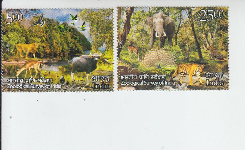 2016 India Zoological Survey  (2) (Scott 2772-73) mnh