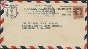 Cuba 1950 Cuba Cientifica Specialized Medical Bookstore Advertising Cover | C...