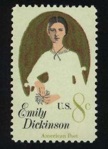 1436 8c Emily Dickinson MNH single