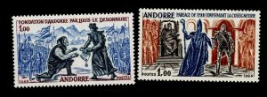 Andorra (French) #157/160 Unused