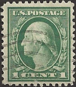 # 498 USED OFFSET ON REVERSE GREEN GEORGE WASHINGTON