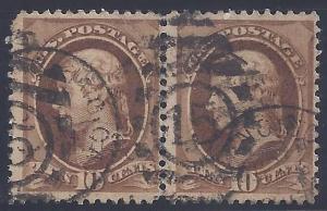 Scott #187 Used pair