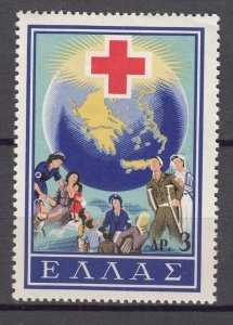 J40934 JL Stamps 1959  greece hv of set mh #661 red cross