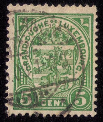 Luxembourg Mi 88 Used Coat Of Arms F-VF 1907