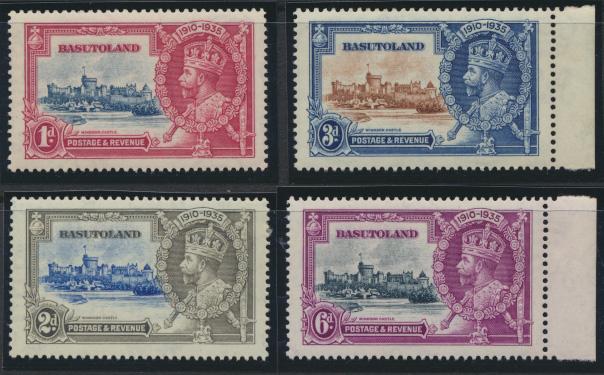 Basutoland  SG 11-14  SC#11-14  Silver Jubilee   Mint Never Hinged  see details