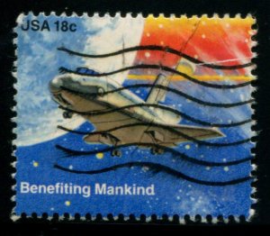 1918 18c Space Achievement, used