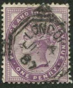 Great Britain SC# 89 Victoria SCV $2.00 Used