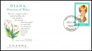 Uganda 1519 Princess Diana U/A FDC