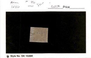 Brazil, Postage Stamp, #26 Tear Used, 1850