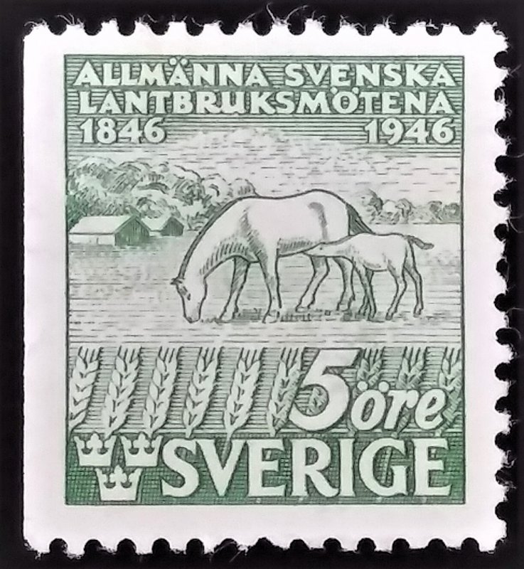 1946 SWEDEN 5 Ore MINT H STAMP - ID:7232
