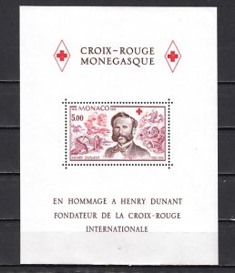 Monaco, Scott cat. 1107. Henri Dunant-Red Cross sheet. ^