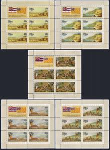 Niue 214-218 sheets,MNH.Michel 193-197. Discovery by Captain James Cook,1978.