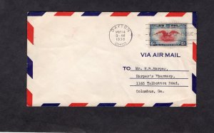 C23 Bald Eagle, FDC addressed no cachet