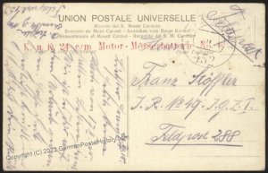 Austrian WWI 1916 24cm Mortar Battery No 9  Turkey Military Mission Cover 109506