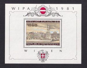Austria  #B345 MNH 1981  sheet WIPA