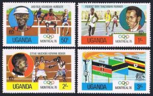 Uganda 151-154,154a,MNH.Michel 141-144,Bl.2. Olympics Montreal-1976.Winners.