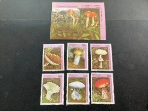 ICOLLECTZONE Guinea 1347-53  XF NH Mushrooms (C000-501)